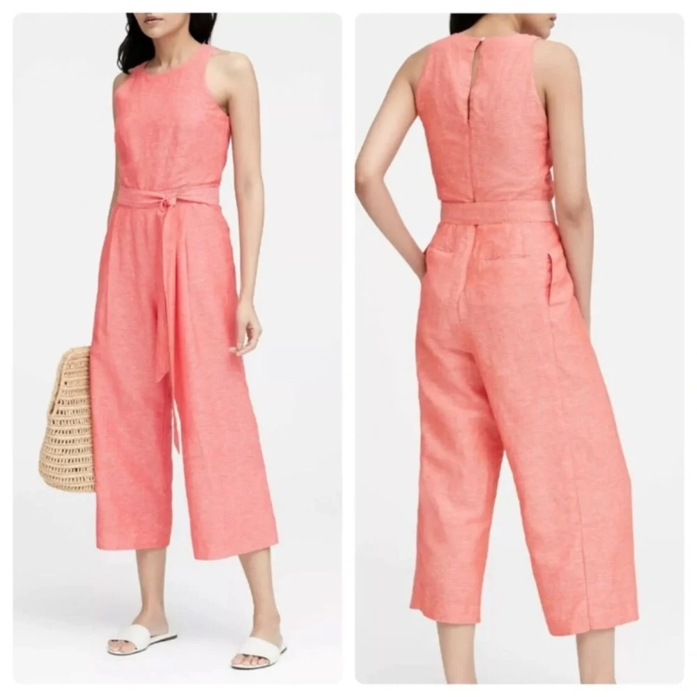 NWOT Banana Republic Wide Leg Crop Jumpsuit